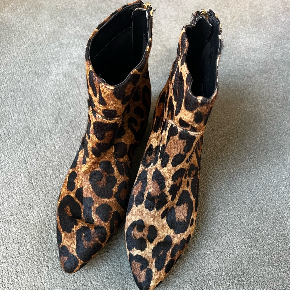 Karl Lagerfeld Paris Maude Cheetah Print Booties - 6M